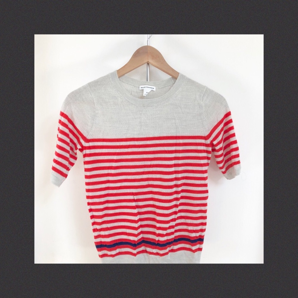 CLUB MONACO 100% wool tee, size xs